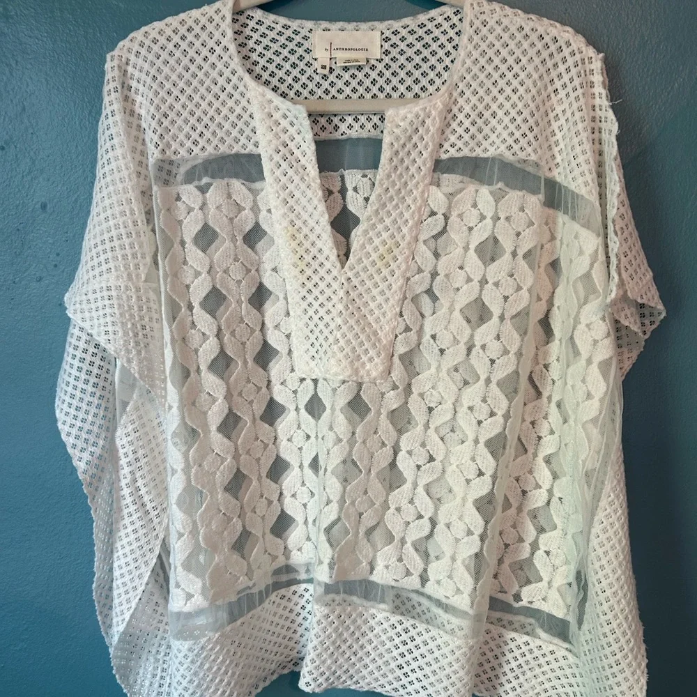 Anthropologie Sheer Tunic - Picture 1 of 5